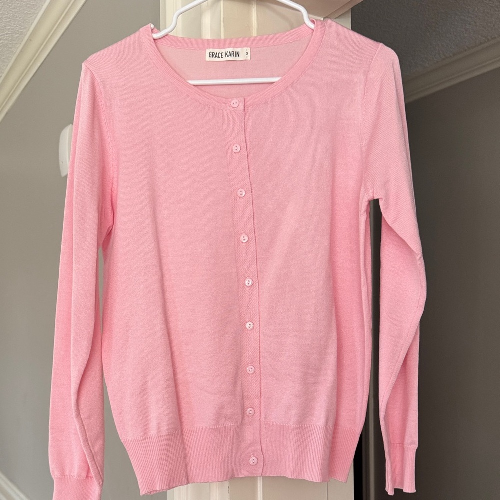 Grace Karin Light Pink Women's Cardigan